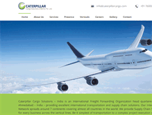 Tablet Screenshot of caterpillarcargo.com